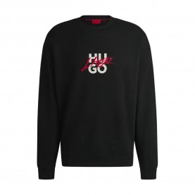 блуза,мъжки,пуловери,hugo,dlogonty,10249110,sweatshirt,black