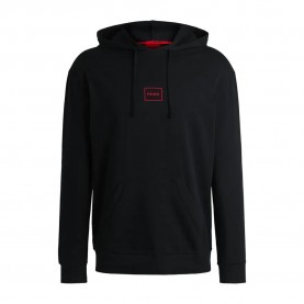 Суичър HUGO Laze 10261152 hoodie - Black (Black) суичър,мъжки,пуловери,hugo,laze,10261152,hoodie,black,(black)