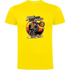 тениска,мъжки,тениски,kruskis,ride,loud,short,sleeve,t,shirt,yellow