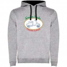 суичър,мъжки,пуловери,kruskis,scooter,pride,two,colour,hoodie,heather,grey,black,(grey)