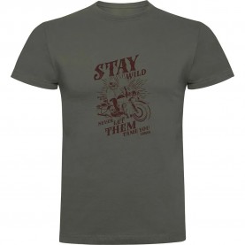тениска,мъжки,тениски,kruskis,stay,wild,short,sleeve,t,shirt,dark,army,green,(green)