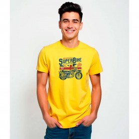 Тениска Kruskis Super Bike short sleeve T-shirt - Yellow (Yellow) тениска,мъжки,тениски,kruskis,super,bike,short,sleeve,t,shirt,yellow,(yellow)