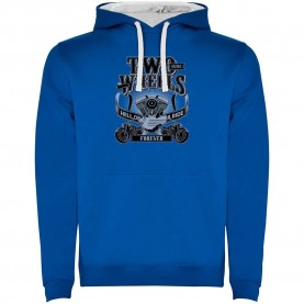 суичър,мъжки,пуловери,kruskis,two,wheels,two,colour,hoodie,blue,(royal,blue,white)