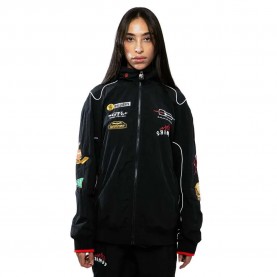 блуза,мъжки,пуловери,grimey,the,lower,depths,full,zip,sweatshirt,black