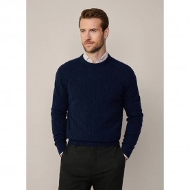 блуза,мъжки,пуловери,hackett,cable,sweater,blue