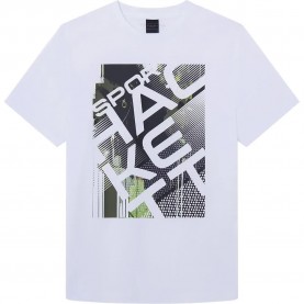 тениска,мъжки,тениски,hackett,graffiti,short,sleeve,t,shirt,white