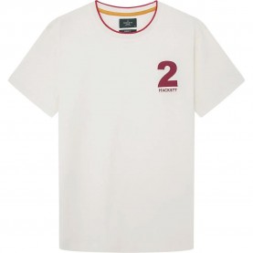 тениска,мъжки,тениски,hackett,heritage,number,short,sleeve,t,shirt,winter,white,(white)