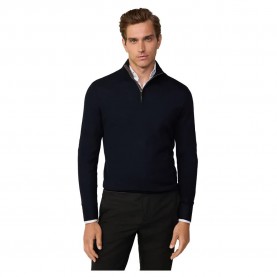 блуза,мъжки,пуловери,hackett,merino,silk,half,zip,sweater,blue