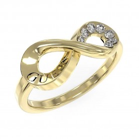 бижутерия,guess,endless,dream,ring,golden