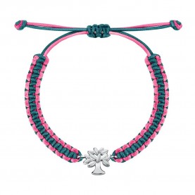 бижутерия,le,petite,story,br,family,leaf,shape,2,bracelet,pink,(green)