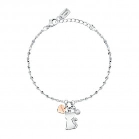 бижутерия,le,petite,story,charms,story,kitty,bracelet,silver,(white)