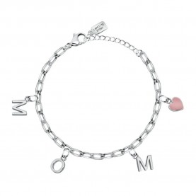 бижутерия,le,petite,story,family,charm,pink,enamel,16.3,cm,bracelet,silver,(silver)