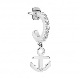 бижутерия,le,petite,story,hoop,anchor,earrings,silver,(white)