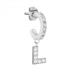 бижутерия,le,petite,story,hoop,letter,l,earrings,silver,(white)