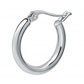 бижутерия,le,petite,story,hoop,mini,15,mm,earrings,silver,(white)