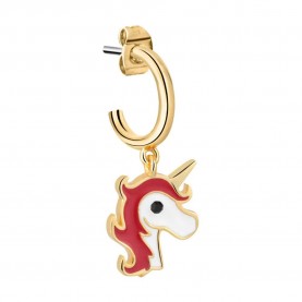 бижутерия,le,petite,story,hoop,unicorn,earrings,golden,(gold,golden)