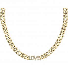 бижутерия,le,petite,story,letter,love,pave,necklace,golden,(gold,golden)