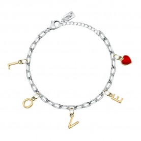бижутерия,le,petite,story,love,charm,red,enamel16.3,bracelet,silver,(silver)