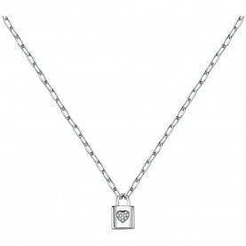 бижутерия,le,petite,story,padlock,necklace,silver,(silver)