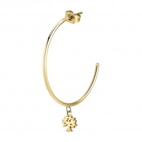 бижутерия,le,petite,story,steel,c,hoop,tree,50,mm,earring,golden,(gold,golden)