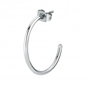 бижутерия,le,petite,story,steel,post,c,hoop,30,mm,earrings,silver