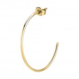 бижутерия,le,petite,story,steel,post,c,hoop,50,mm,earrings,golden,(gold,golden)