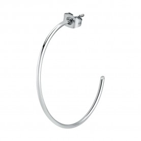 бижутерия,le,petite,story,steel,post,c,hoop,50,mm,earrings,silver