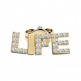 бижутерия,le,petite,story,stud,life,earrings,golden