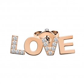 бижутерия,le,petite,story,stud,rg,love,earrings,golden