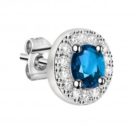 бижутерия,le,petite,story,stud,sapphire,stone,earrings,silver,(blue)