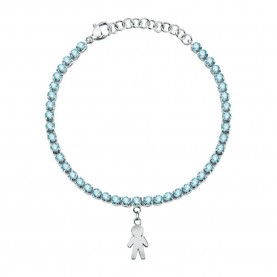 бижутерия,le,petite,story,tennis,family,steel,aqua,cryst,bracelet,silver,(blue)