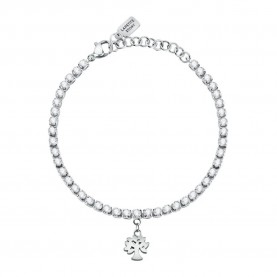бижутерия,le,petite,story,tennis,family,steel,crys,bracelet,silver