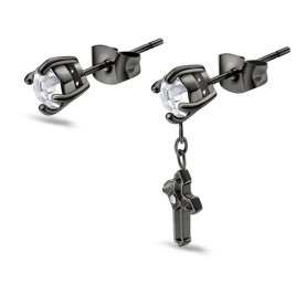 бижутерия,police,peage0036502,earrings,silver