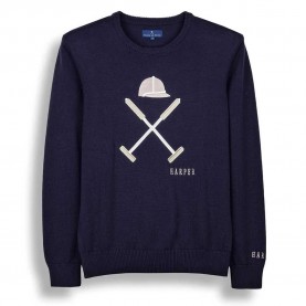 блуза,мъжки,пуловери,harper,&,neyer,vermont,sweater,blue,(navy,blue)