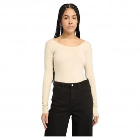 тениска,дамски,тениски,timberland,slim,fit,long,sleeve,t,shirt,beige,(angora)