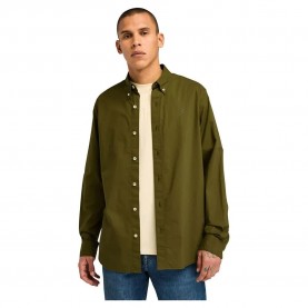 риза,с,дълъг,ръкав,мъжки,ризи,timberland,stretch,poplin,long,sleeve,shirt,green