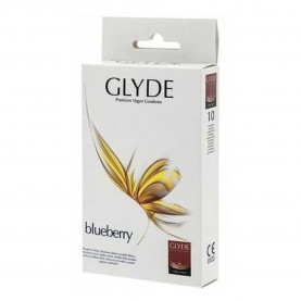 хигиена,тяло,glyde,ultra,blueberry,condoms,10,units,blue,(clear)
