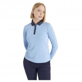 дамски,блузи,с,яка,calvin,klein,golf,whitney,long,sleeve,polo,dusk,blue,(blue)
