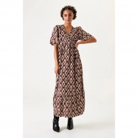 рокля,дамски,поли,и,рокли,garcia,s40081,short,sleeve,long,dress,multicolor