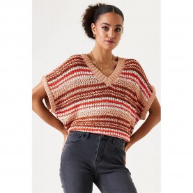 блуза,дамски,пуловери,дамски,плетени,дрехи,garcia,s40240,short,sleeve,sweater,multicolor,(picante)
