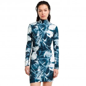 рокля,дамски,поли,и,рокли,g,star,printed,slim,long,sleeve,dress,multicolor