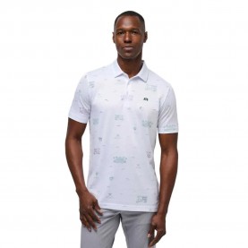 мъжки,блузи,с,яка,travis,mathew,tiki,mapes,print,short,sleeve,polo,white,(white)
