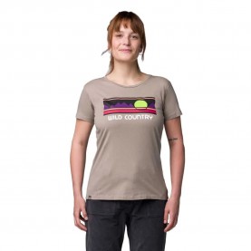 Тениска Wildcountry Stamina short sleeve T-shirt - Beige (Brindle) тениска,мъжки,тениски,дамски,тениски,wildcountry,stamina,short,sleeve,t,shirt,beige,(brindle)