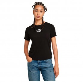 тениска,дамски,тениски,g,star,center,logo,short,sleeve,t,shirt,black,(dark,black)