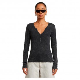тениска,дамски,тениски,g,star,deep,henley,long,sleeve,t,shirt,black,(dark,black,gd)