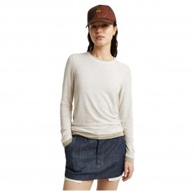 тениска,дамски,тениски,g,star,double,layer,long,sleeve,t,shirt,white