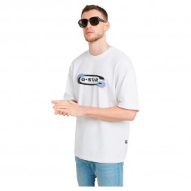 тениска,мъжки,тениски,g,star,gradient,old,skool,logo,short,sleeve,t,shirt,white