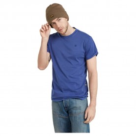 тениска,мъжки,тениски,g,star,lash,ribbed,short,sleeve,t,shirt,imperial,blue,gd,(blue)