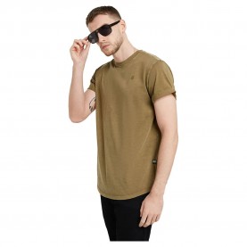тениска,мъжки,тениски,g,star,lash,ribbed,short,sleeve,t,shirt,kangaroo,gd,(brown)