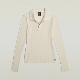 дамски,блузи,с,яка,g,star,ribbed,long,sleeve,polo,beige